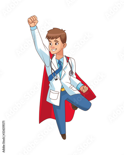 super doctor flying comic character