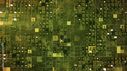 Green matrix of glass and g...