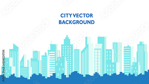 city building in flat illustration vector  urban cityscape design for background