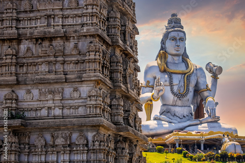 Lord Shiva Idol/Statue at Murudeshwar in Karnataka State of India photo