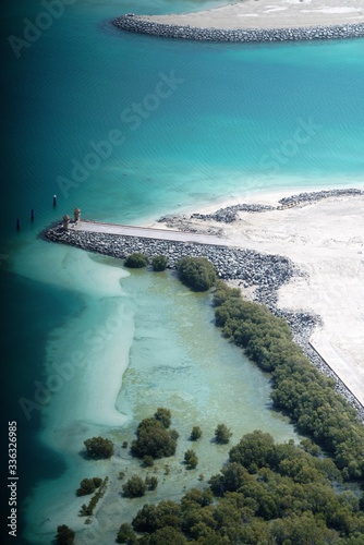 aerial view of the beach