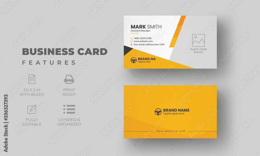 Modern Creative Business Card Template | Car Wash Business Card with Rent A Car