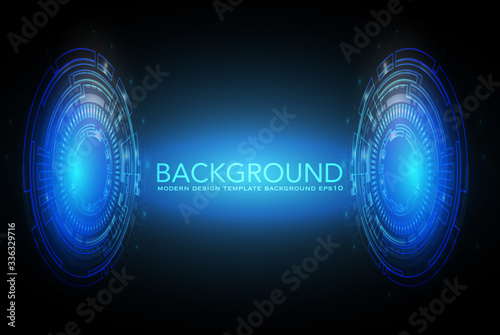 Vector abstract background shows the innovation of technology and technology concepts. Can be applied to your businesses.