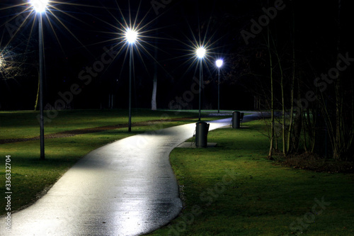 Lichtsterne im Park