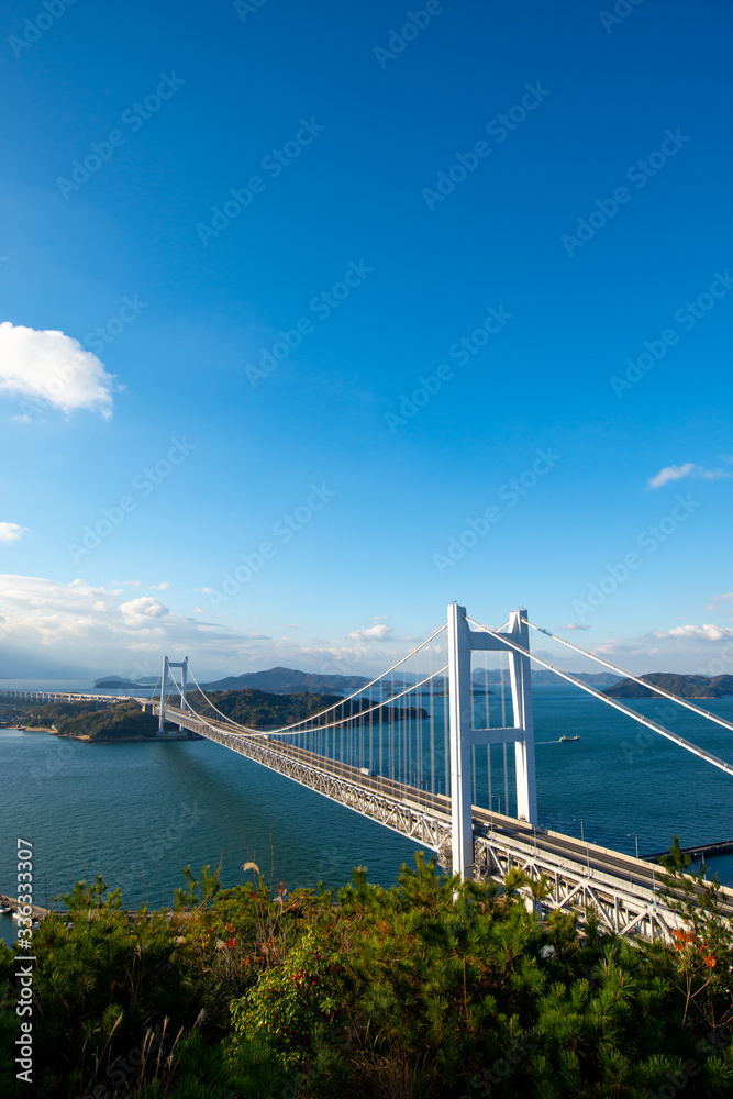 瀬戸大橋　日本の吊り橋