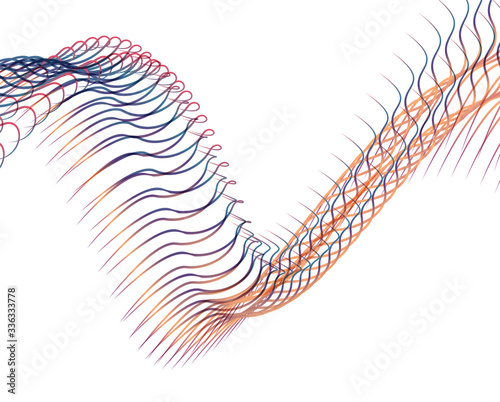 Abstract background blend wave line design for Wallpaper, Banner, Background, Card, Book Illustration, landing page