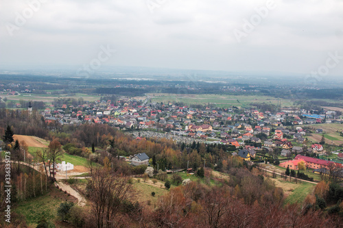 Lipowiec Castle Babice Poland view from above