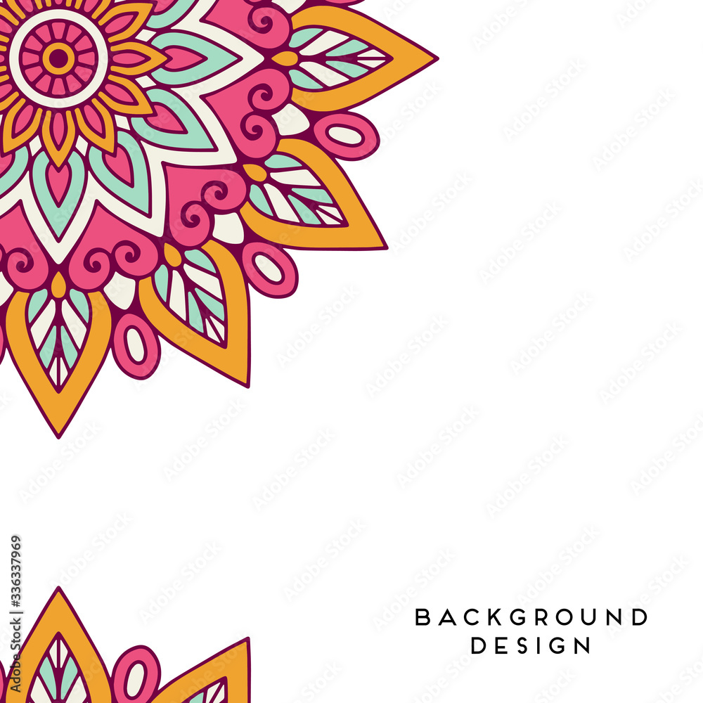 Obraz premium Vector background with ornaments. Vector mandala
