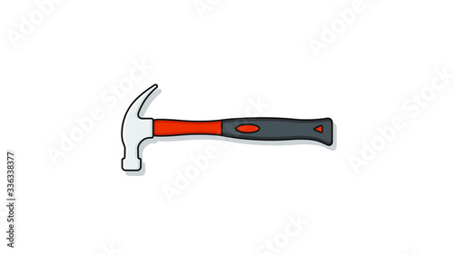 Hummer flat design vector illustration