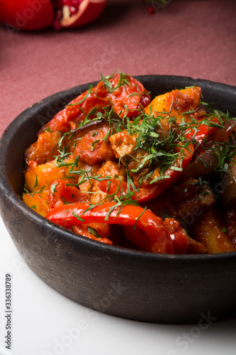 Homemade mixed vegetable stew