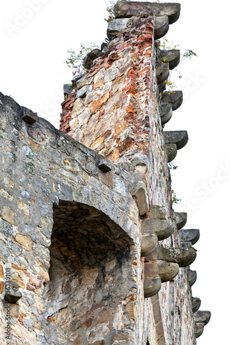 Very impressive ruins of the Gothic castle in Odrzykon lie on a rocky hill near Krosno (Poland) at an altitude of 452 m photo