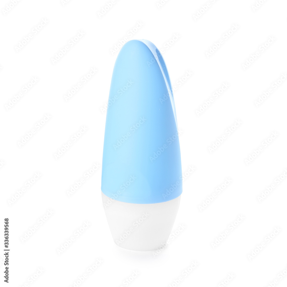 Roll-on deodorant on white background Roll-on deodorant on white background