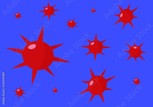 Illustrations concept coronavirus COVID-19. Vector illustration of  virus wuhan from china. 
