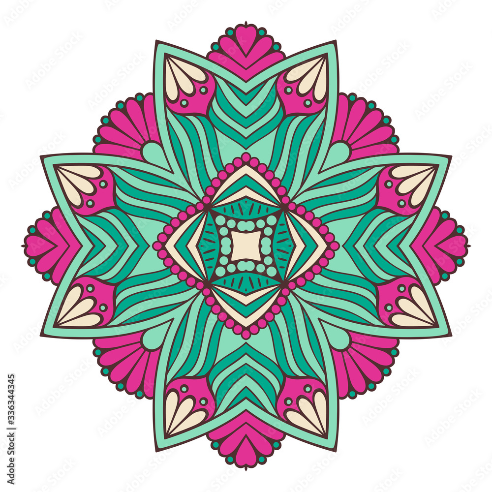 Mandala. Ethnic decorative element