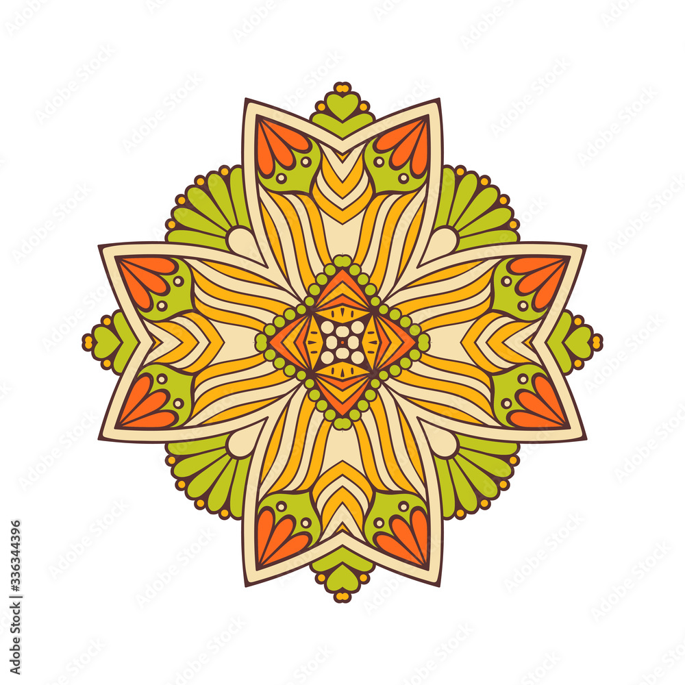 Mandala. Ethnic decorative element Mandala. Ethnic decorative element