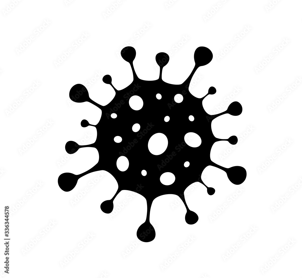 SARS-CoV-2 coronavirus (2019-nCoV) causes disease Covid-19 logo. Isolated vector illustration, sign icon SARS-CoV-2 coronavirus (2019-nCoV) causes disease Covid-19 logo. Isolated vector illustration, sign icon