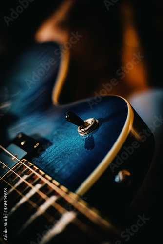 Closeup Dirty  Body Electric Guitar 
