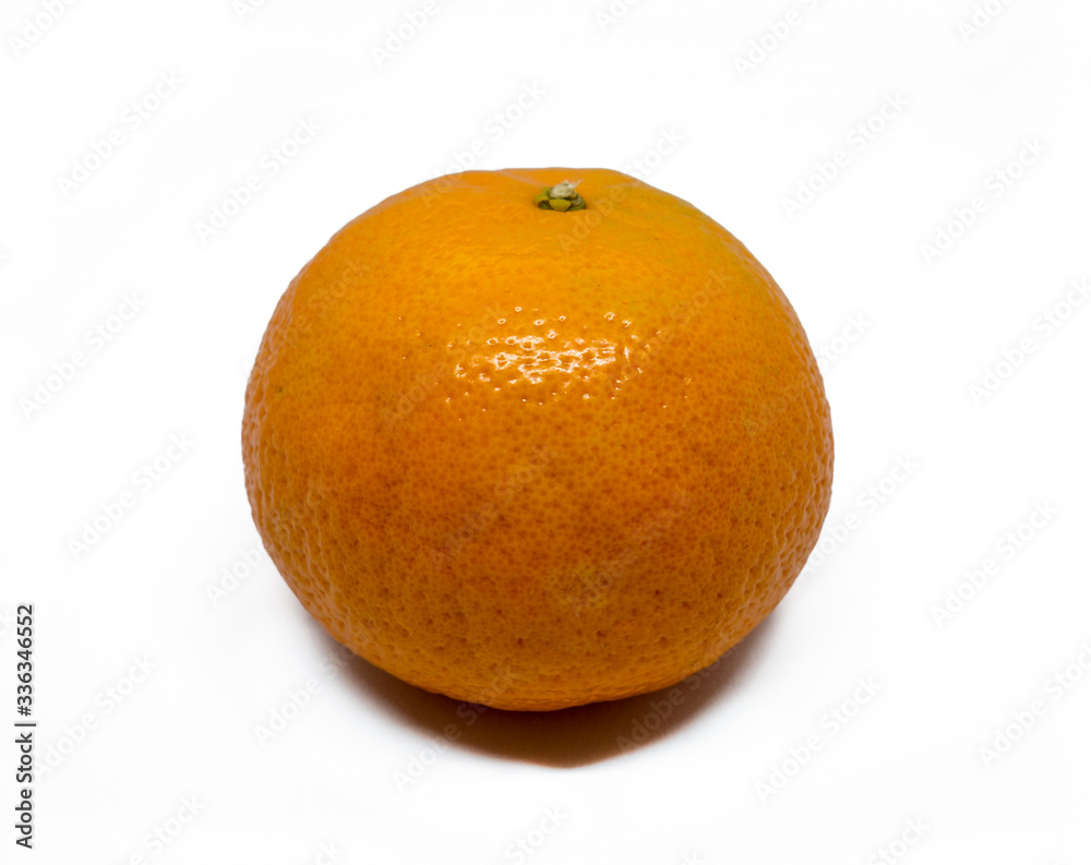 Single fresh orange isolated on white background. Single fresh orange isolated on white background.