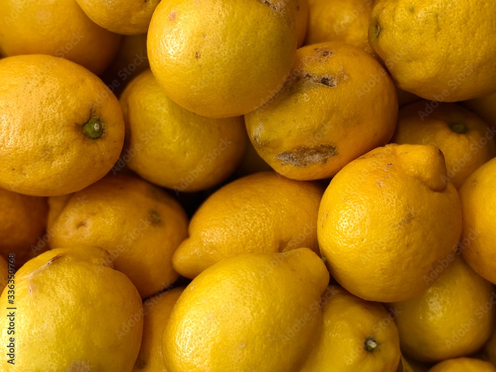 lemons in pile lemons in pile