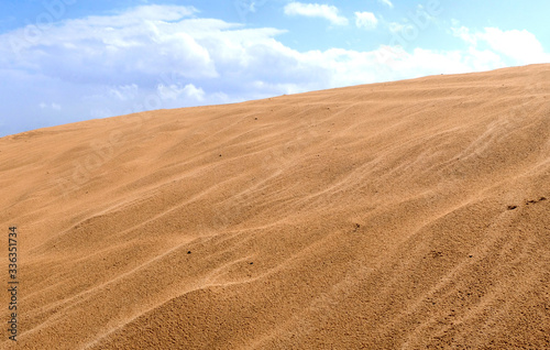 One of the last sand dunes in the neighborhood of the city of Holon in Israel