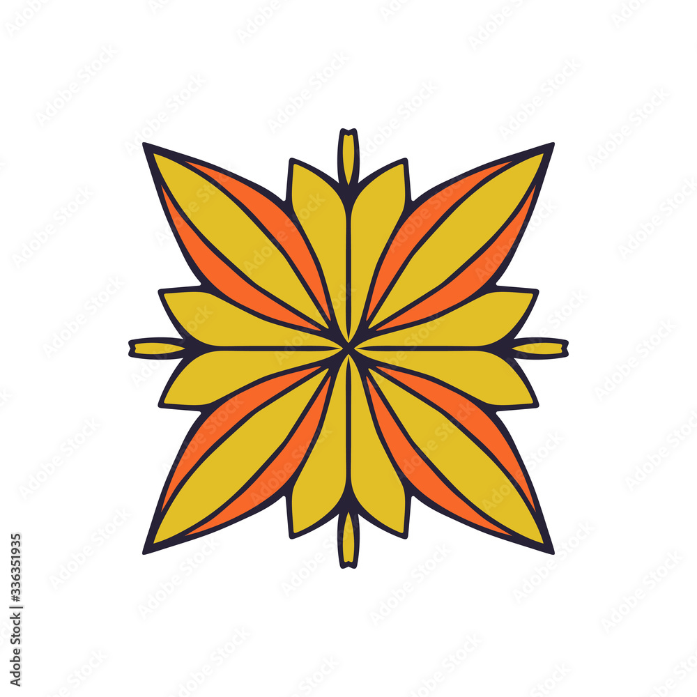 Mandala. Ethnic decorative element Mandala. Ethnic decorative element