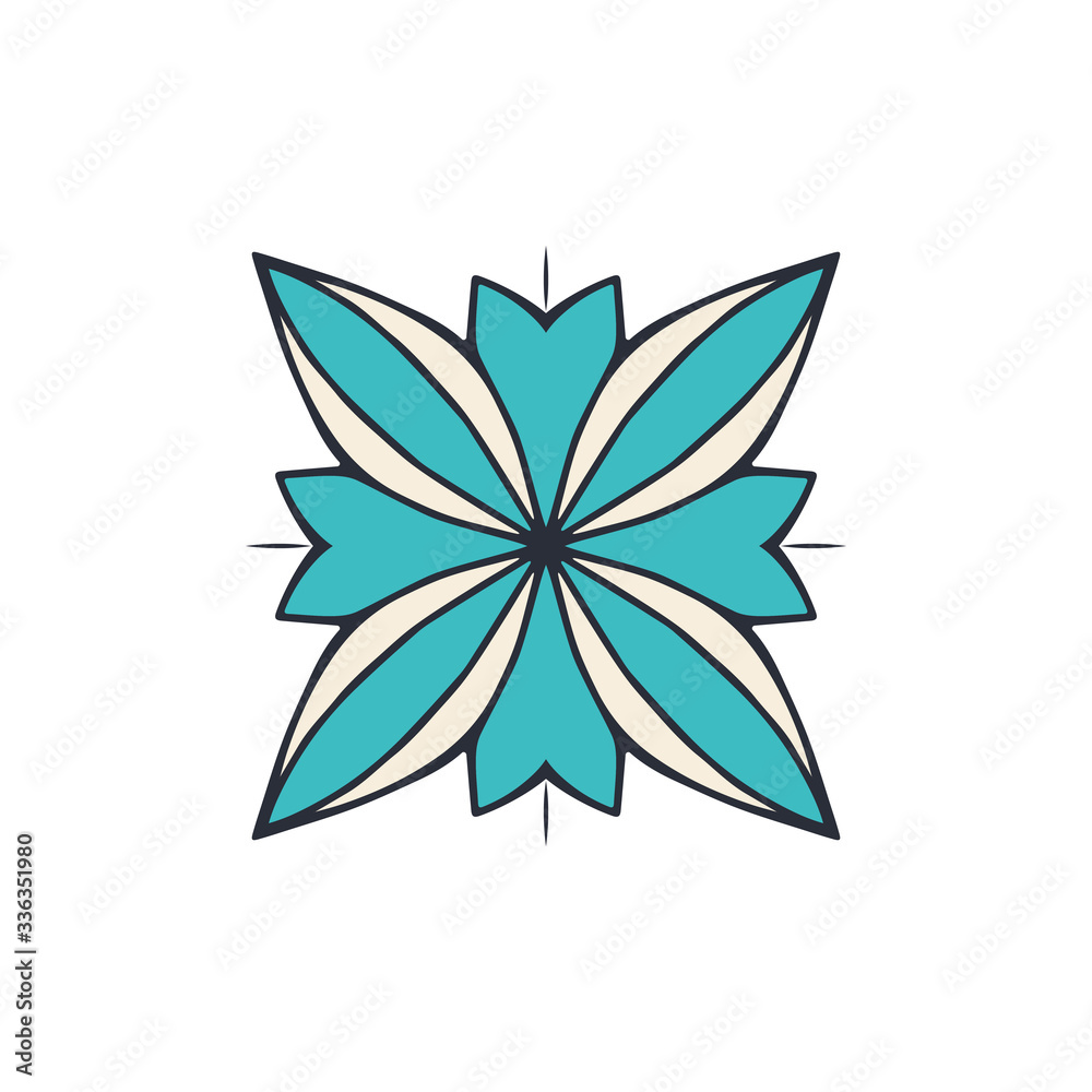 Mandala. Ethnic decorative element Mandala. Ethnic decorative element