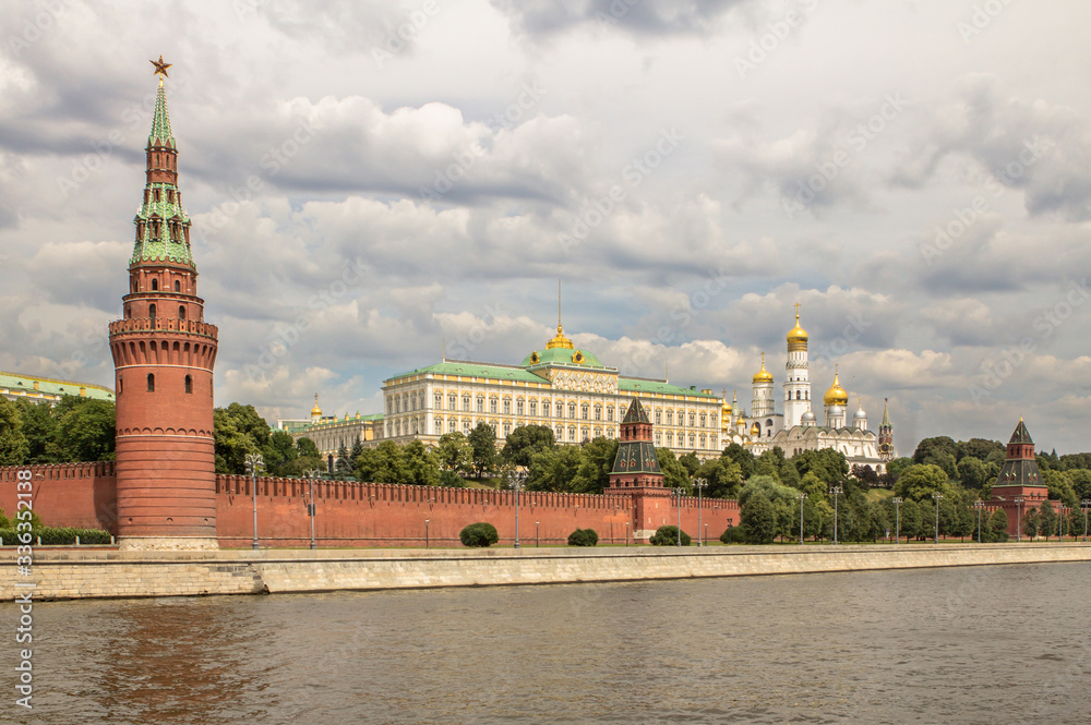 Moscow Kremlin Wall panorama