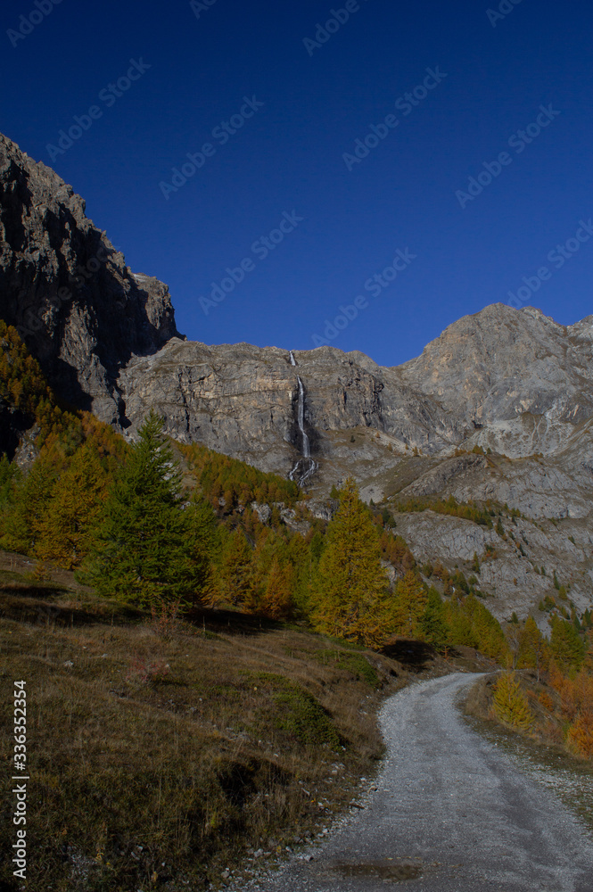 autumn landscapes of the upper Maira Valley