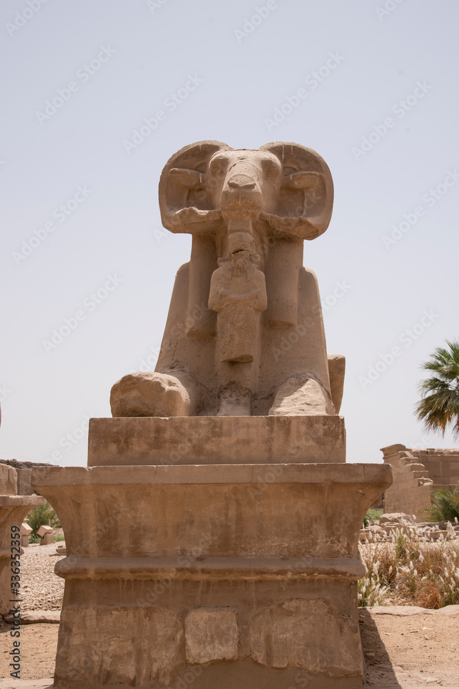 Karnak Temple, located on the eastern bank of the Nile River, opposite Luxor, the area of ​​ancient Thebes, which housed the most important religious complex in Ancient Egypt, Africa.