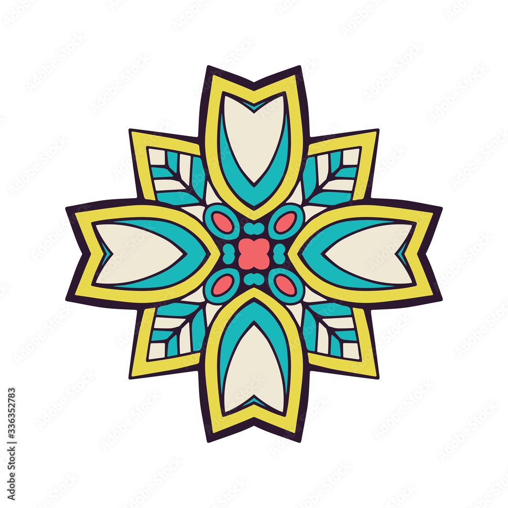 Mandala. Ethnic decorative element Mandala. Ethnic decorative element