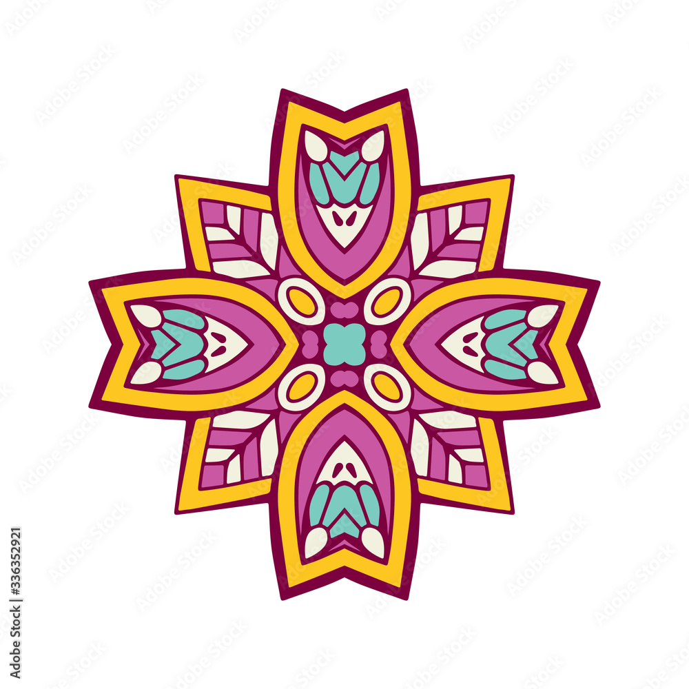 Mandala. Ethnic decorative element Mandala. Ethnic decorative element