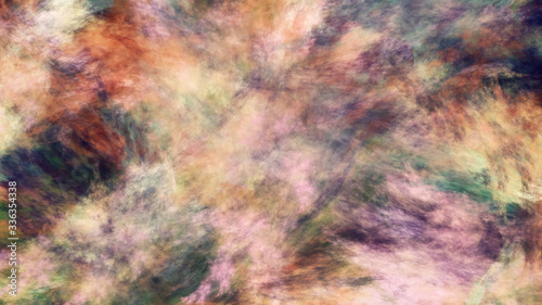 Abstract rose and orange fantastic clouds. Colorful fractal background. Digital art. 3d rendering.