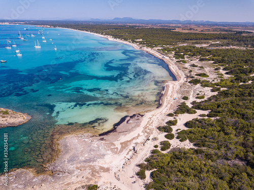 Playa des Trenc, Es Morters, Illes, Maiorca, Baleari, Spain