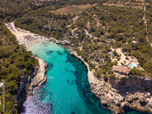 Aerial View of Cala del Moro  Cala Llombards  Maiorca  Baleari  Spain