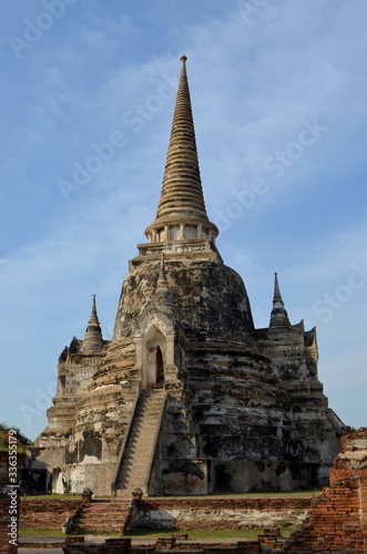 Wat Phra Sri Sanphet also known as "Temple of the Holy, Splendid Omniscient" in Ayutthaya Thailand