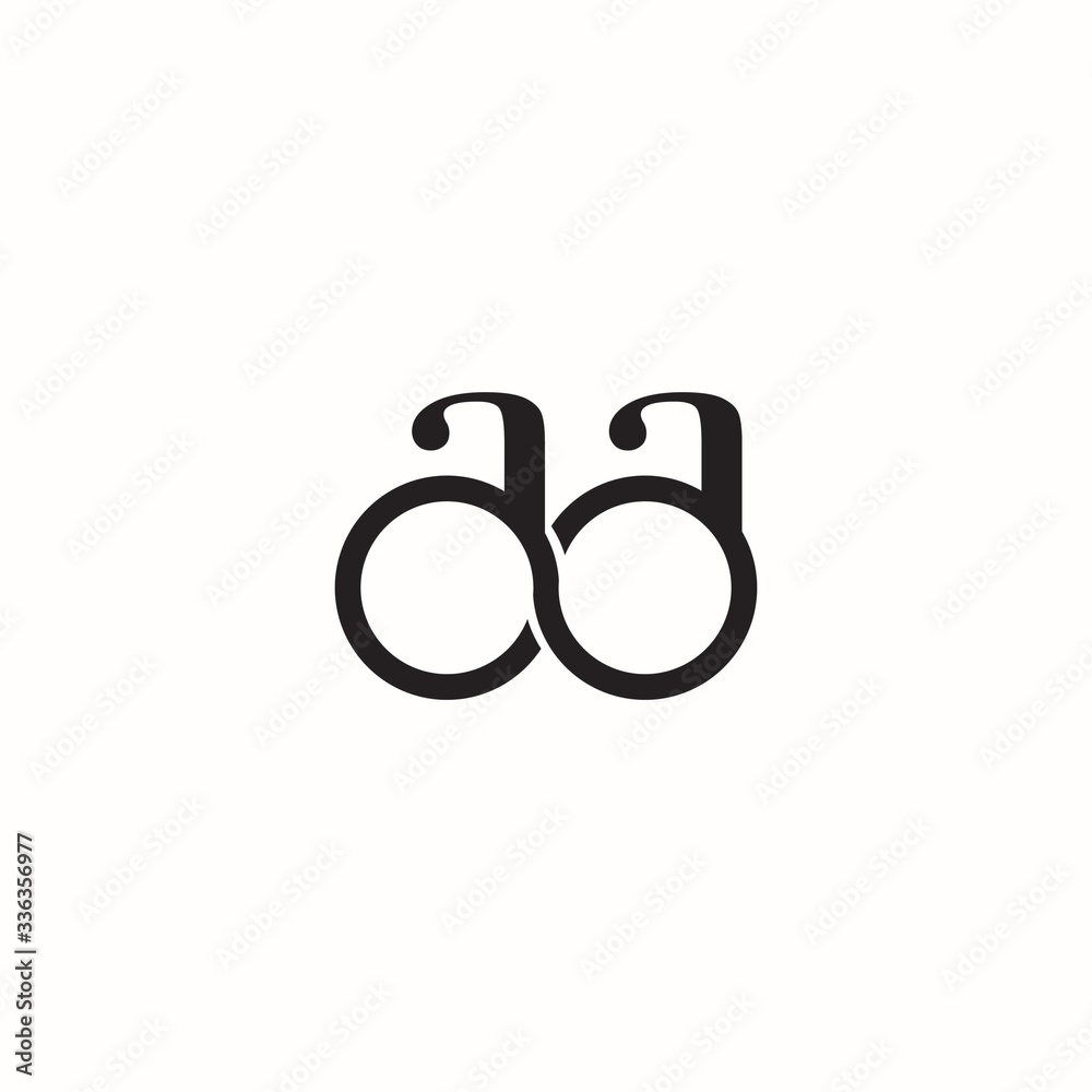 letter aa logo vector letter aa logo vector