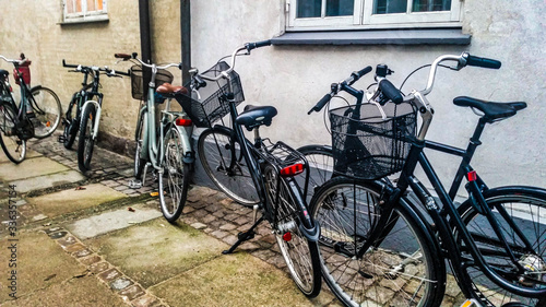 Photography bikes in the street