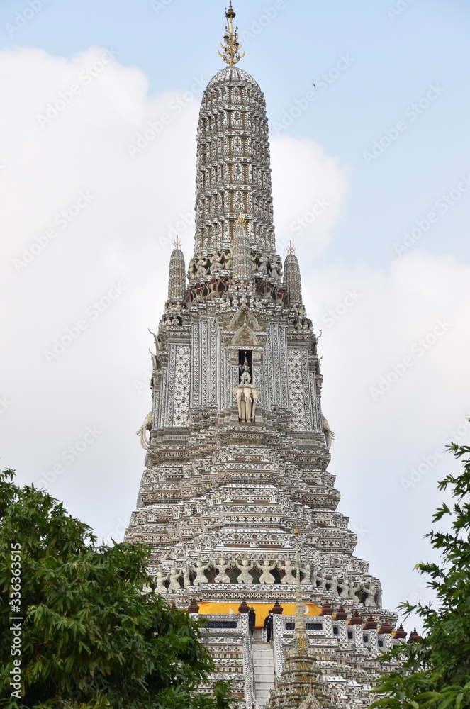 Wat Arun Main Spire Portrait, Bangkok, Thailand