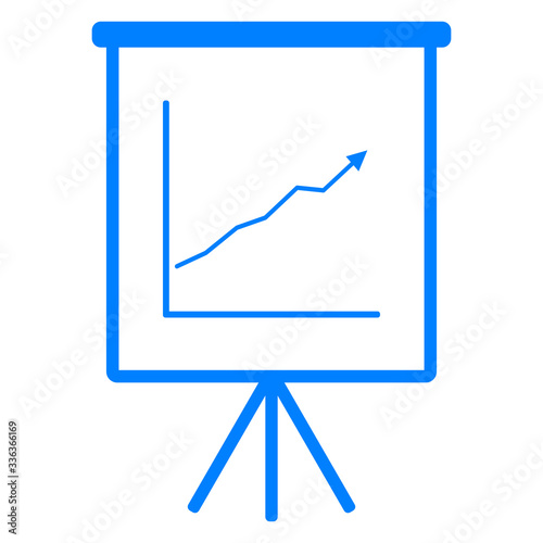 Diagramm und Flipchart