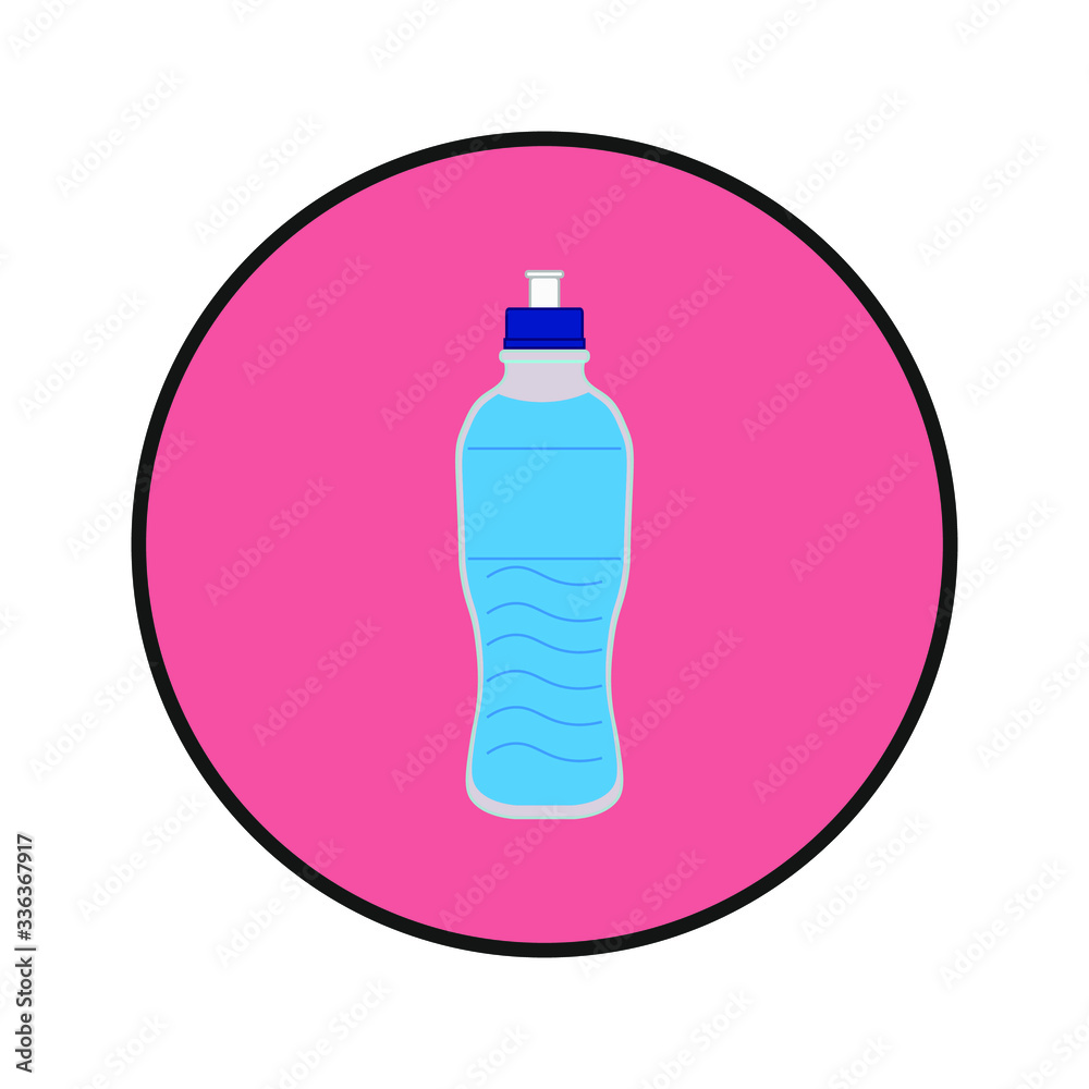 Obraz na plátně isotonic drink on white background vector