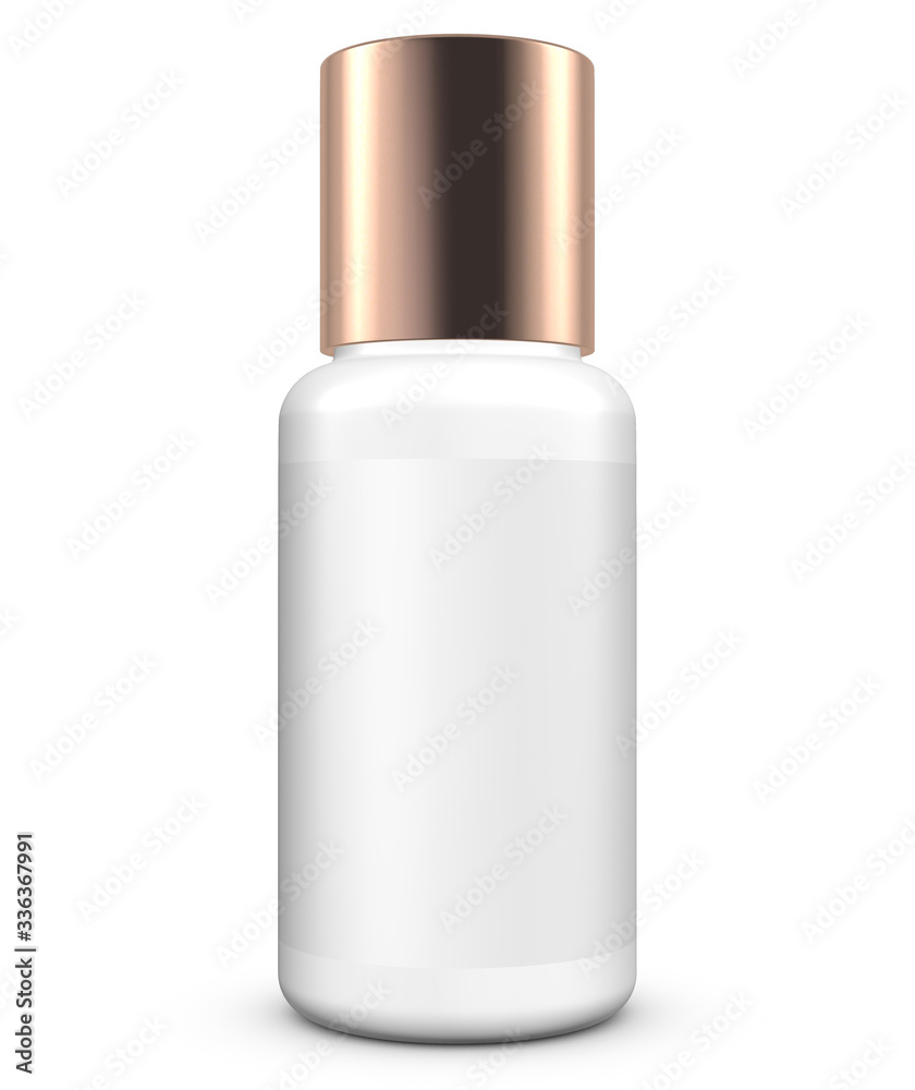 Realistic 3D Bottle Mock Up Template on White Background.3D Rendering,3D Illustration.Copy Space Realistic 3D Bottle Mock Up Template on White Background.3D Rendering,3D Illustration.Copy Space