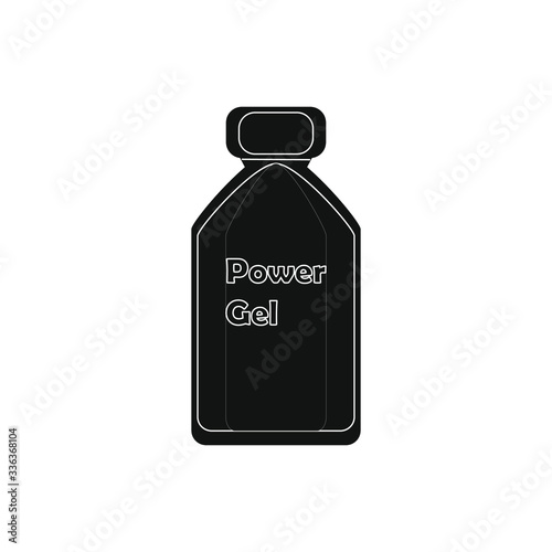 sport energy gel on white background vector