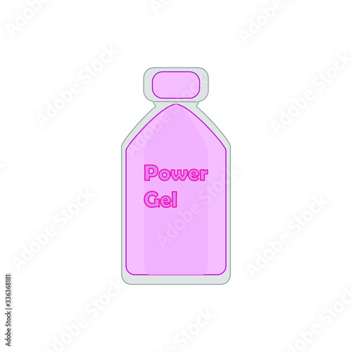 sport energy gel on white background vector