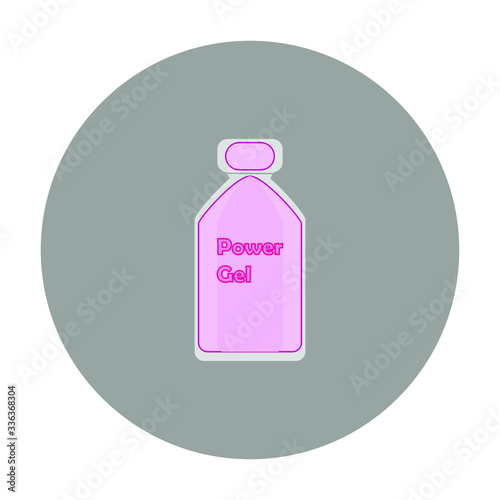 sport energy gel on white background vector