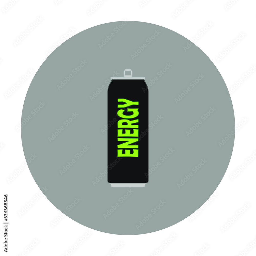 can of energy drink on white background vector can of energy drink on white background vector