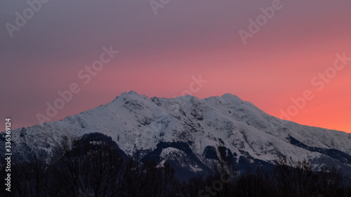 Mount Bisalta at sunset