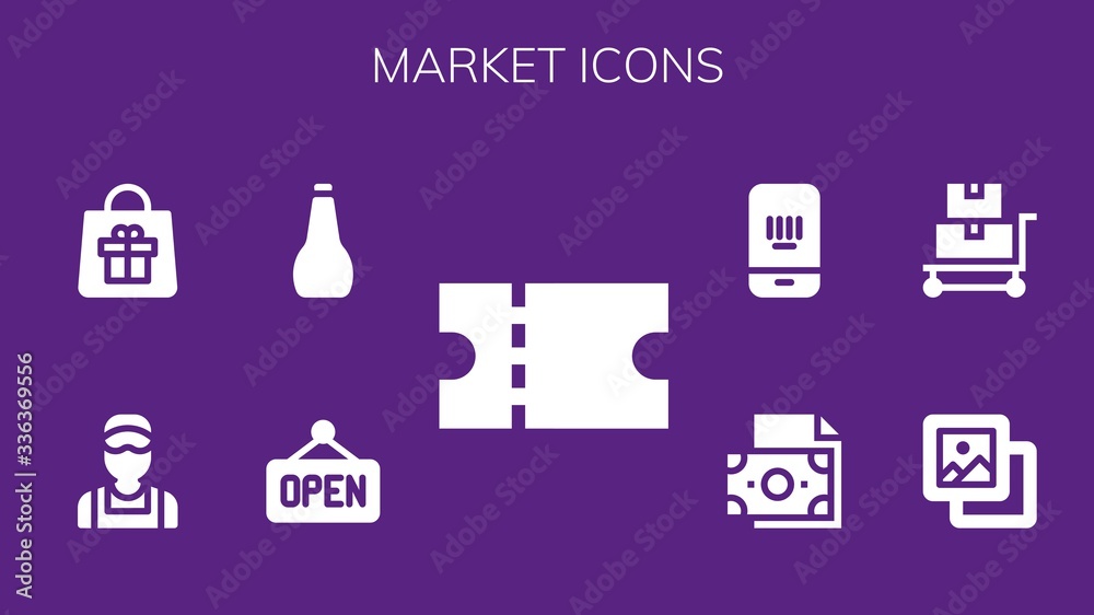 market icon set market icon set