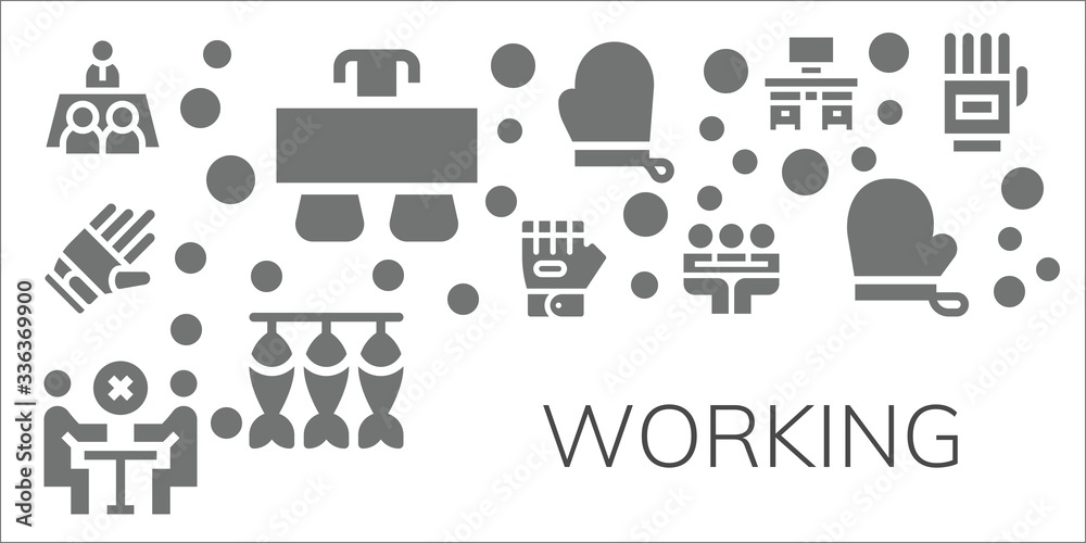 working icon set working icon set