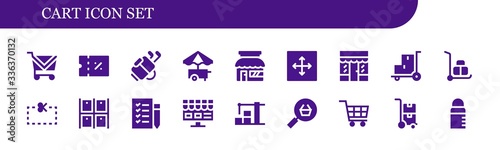 cart icon set