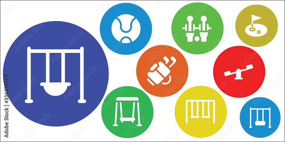 Modern Simple Set of golf Vector filled Icons Modern Simple Set of golf Vector filled Icons